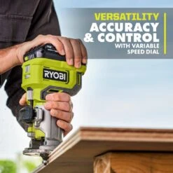Ryobi ONE+ 18V Cordless Compact Fixed Base Router With 2.0 Ah Battery And Charger Kit -Ryobi Store ryobi wood routers pcl424b psk005 1d 1000