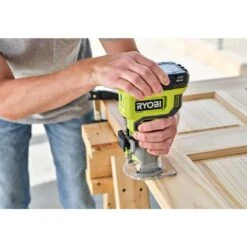 Ryobi ONE+ 18V Cordless Compact Fixed Base Router With 2.0 Ah Battery And Charger Kit -Ryobi Store ryobi wood routers pcl424b psk005 4f 1000