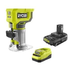 Ryobi ONE+ 18V Cordless Compact Fixed Base Router With 2.0 Ah Battery And Charger Kit