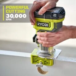 Ryobi ONE+ 18V Cordless Compact Fixed Base Router With 2.0 Ah Battery And Charger Kit -Ryobi Store ryobi wood routers pcl424b psk005 a0 1000