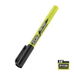 Ryobi Black Fine Point Permanent Workshop Marker (12-Pack)